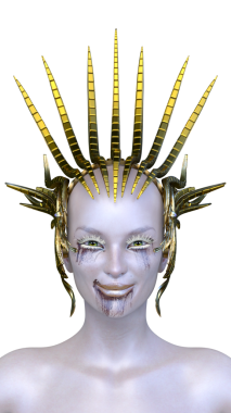 Dişi bir uzaylının 3 boyutlu görüntüsü