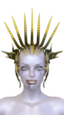 Dişi bir uzaylının 3 boyutlu görüntüsü