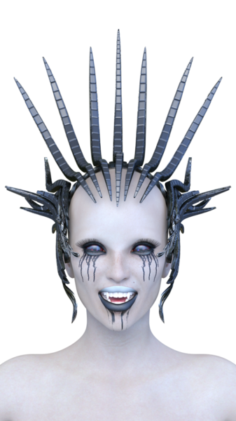 Dişi bir uzaylının 3 boyutlu görüntüsü