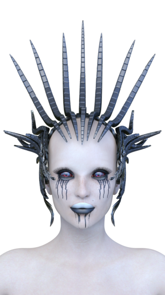 Dişi bir uzaylının 3 boyutlu görüntüsü