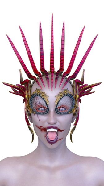 Dişi bir uzaylının 3 boyutlu görüntüsü