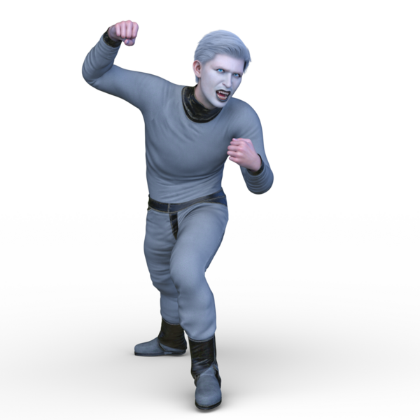 Poz veren bir adamın 3B görüntüsü