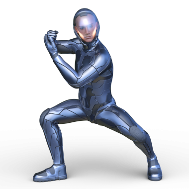 Bir siber adamın 3 boyutlu canlandırması