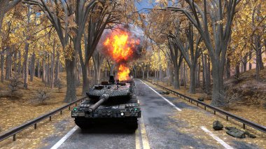 Bir tankın 3B görüntülemesi