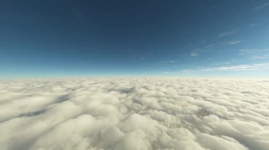 Gökyüzü ve bulutların 360 derece görüntülenmesi