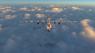 3D rendering of a fighter aircraft