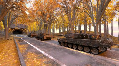 Bir tankın 3B görüntülemesi