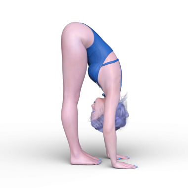 Mayo giymiş bir kadının 3D görüntüsü