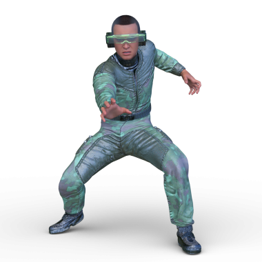 Bir siber adamın 3 boyutlu canlandırması