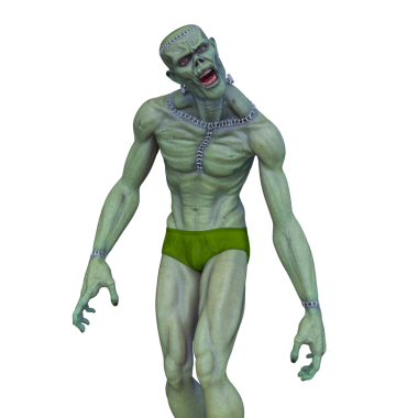 Bir erkek canavarın 3 boyutlu canlandırması