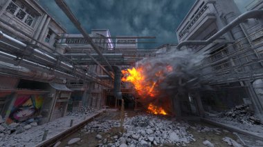 Üssün 3 boyutlu görüntülemesi saldırı altında