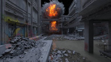 Üssün 3 boyutlu görüntülemesi saldırı altında