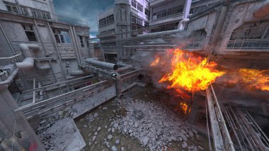 Üssün 3 boyutlu görüntülemesi saldırı altında