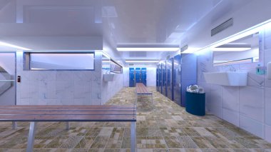 Uzay gemisi hangarının 3D görüntülemesi