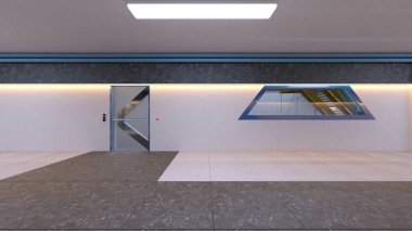 Uzay gemisi hangarının 3D görüntülemesi