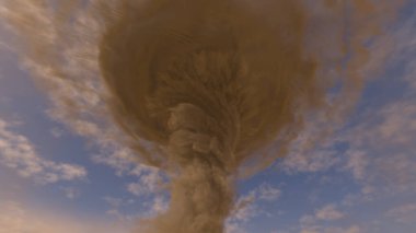 Kasırganın 3B görüntülemesi