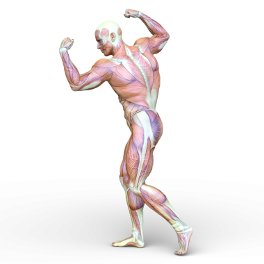 Poz veren bir adamın 3B görüntüsü