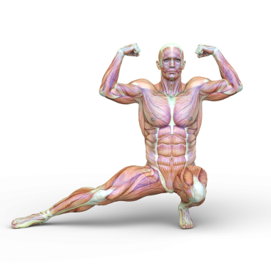 Poz veren bir adamın 3B görüntüsü