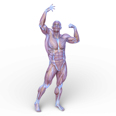 Poz veren bir adamın 3B görüntüsü