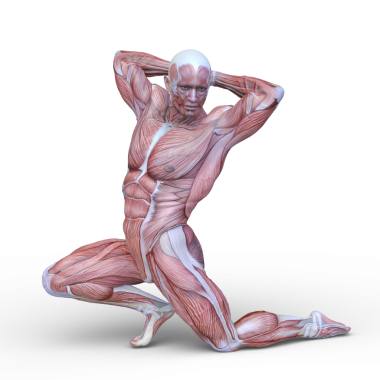 Poz veren bir adamın 3B görüntüsü