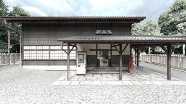 Eski istasyon binasının 3B canlandırması