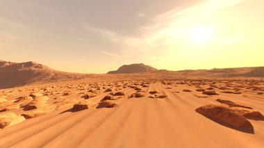 Çölün 3 boyutlu canlandırması