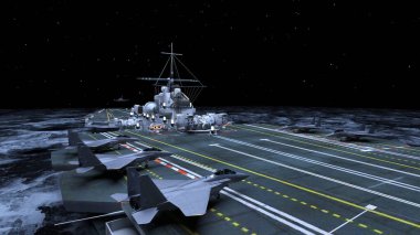 Uçak gemisinin 3D görüntülemesi