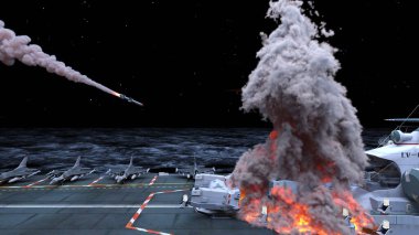 Uçak gemisinin 3D görüntülemesi