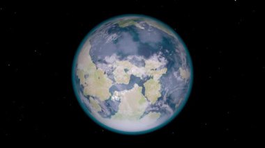 Earth 3D render
