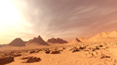 Çölün 3 boyutlu canlandırması