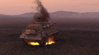 Bir tankın 3B görüntülemesi