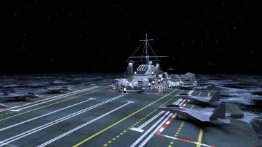 Uçak gemisinin 3D görüntülemesi