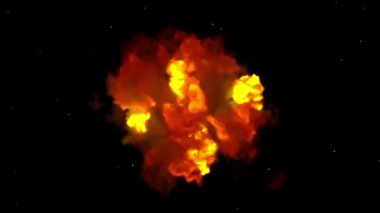 Duman arkaplanının 3B canlandırması