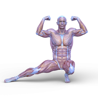 Poz veren bir adamın 3B görüntüsü