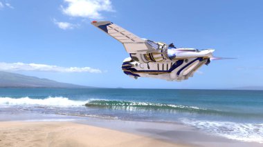 Bir uzay gemisinin 3d görüntülemesi