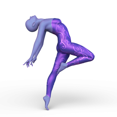 Dişi bir uzaylının 3D görüntüsü