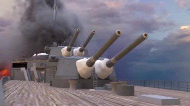 Donanma gemisinin 3D görüntülemesi