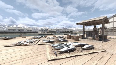 Limanın 3B görüntülemesi