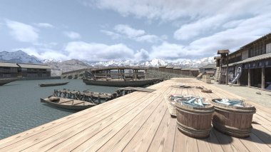 Limanın 3B görüntülemesi