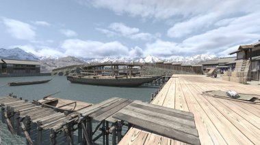 Limanın 3B görüntülemesi