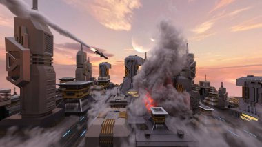 Üssün 3 boyutlu görüntülemesi saldırı altında