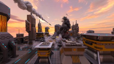 Üssün 3 boyutlu görüntülemesi saldırı altında