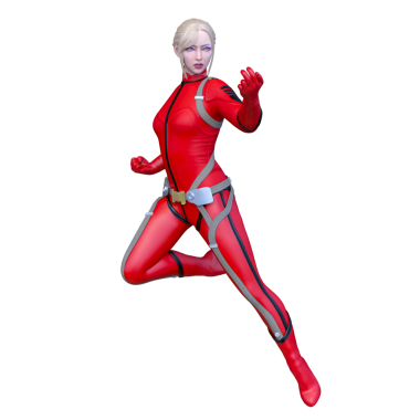 Bir siber kadının 3 boyutlu canlandırması