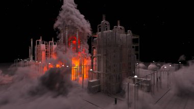 Üssün 3 boyutlu görüntülemesi saldırı altında