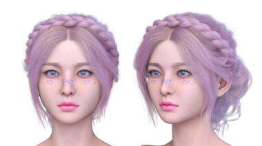 Bir kadının yüzünün 3 boyutlu görüntüsü.