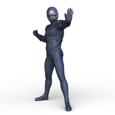 Bir siber adamın 3 boyutlu canlandırması