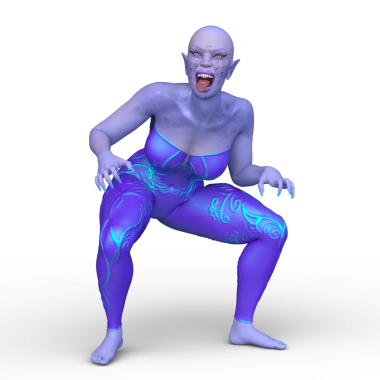 Dişi bir uzaylının 3D görüntüsü