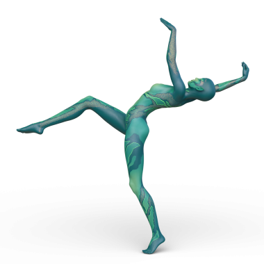 Dişi bir uzaylının 3D görüntüsü