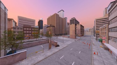 Kentsel manzaranın 3B görüntülemesi