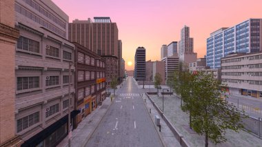 Kentsel manzaranın 3B görüntülemesi